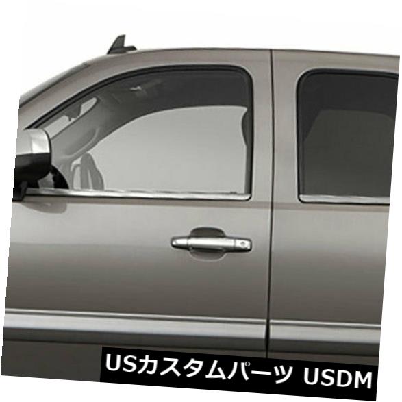 2007-13シェビーシルバラードエクステンデッドキャブ[ステンレス] 4p用窓枠トリム の通販は 46,200円