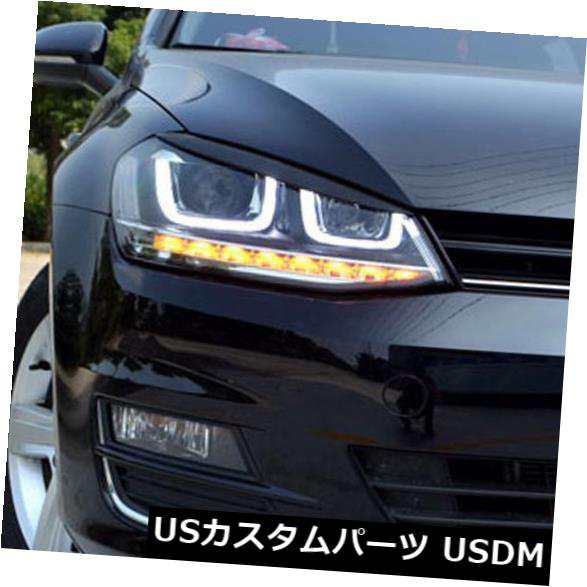 フォルクスワーゲンVWゴルフ7 MK7のための2 PCのヘッドライトの眉毛の