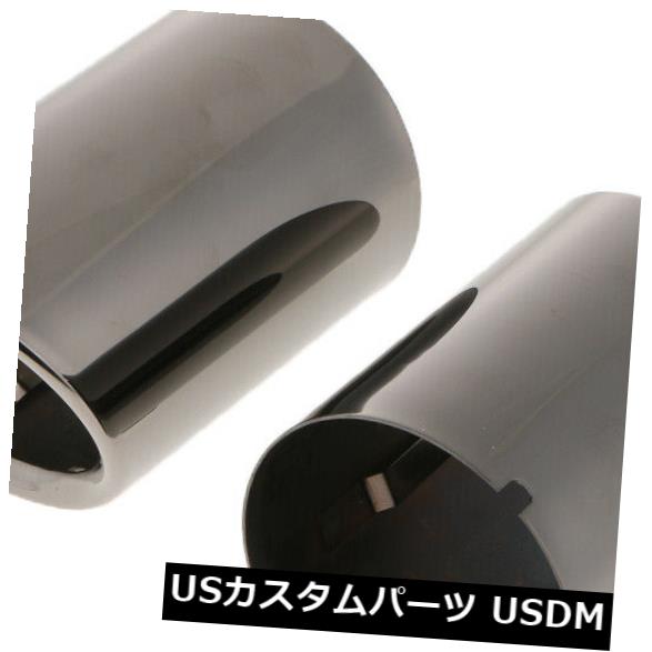 BMW 12-16用2PCSブラックステンレススチールカーエキゾーストパイプテールマフラーチップ の通販は