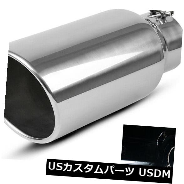 ディーゼルステンレスポリッシュエキゾーストチップボルトオン4 "インレット-6"アウトレット-15 "ロング の通販は
