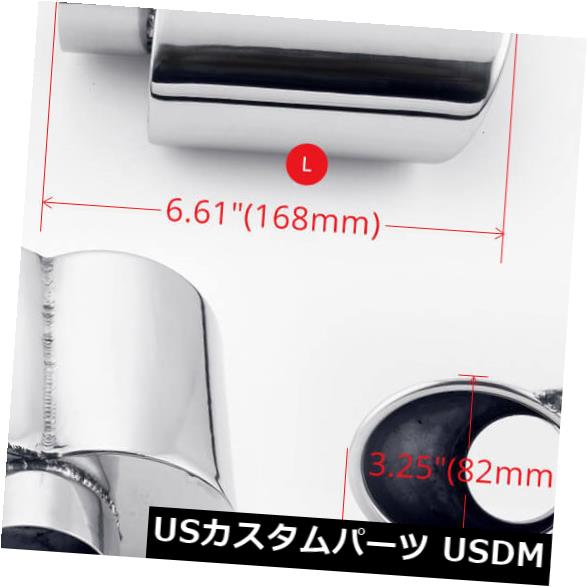 2.5 "入り口・入口の単刀直入な細長い切口の楕円面形の逃げ道によって転がされた端の排気ガスの先っちょ304のステンレス鋼鋼