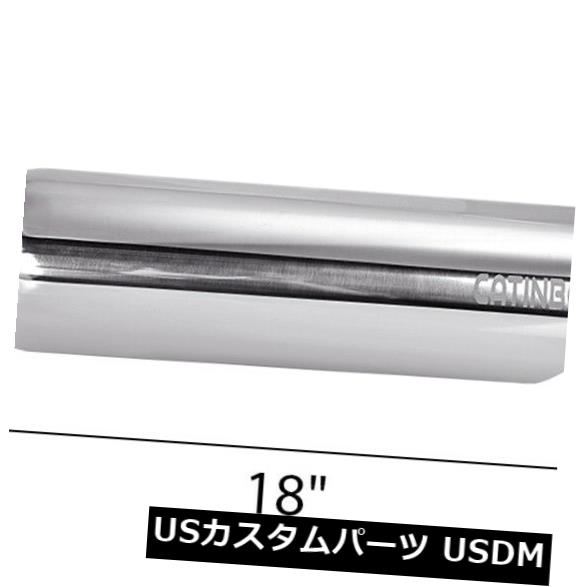 ステンレス鋼製排気口パイプアングルカット3 "インレット4"アウトレット18 "ロング-シルバー の通販は