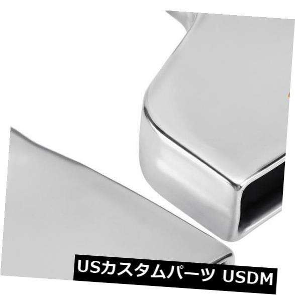 2パックの鏡面研磨済み排気チップ2.5 "インレット2" x 8 "アウトレット10"ロングユニバーサル の通販は