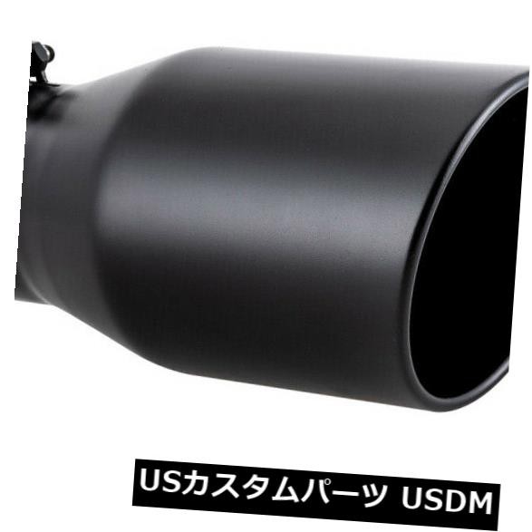 4 "インレットディーゼルエキゾーストチップブラックローリングエンドアングルカット、ボルトオンテールチップ の通販は