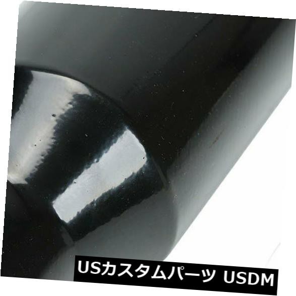 3 "インレット5"アウトレット12インチロングローリングエンドアングルカットエキゾーストチップテールパイプブラック の通販は