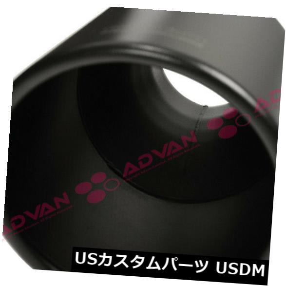 12インチブラックエキゾーストチップ2.75イン5アウト