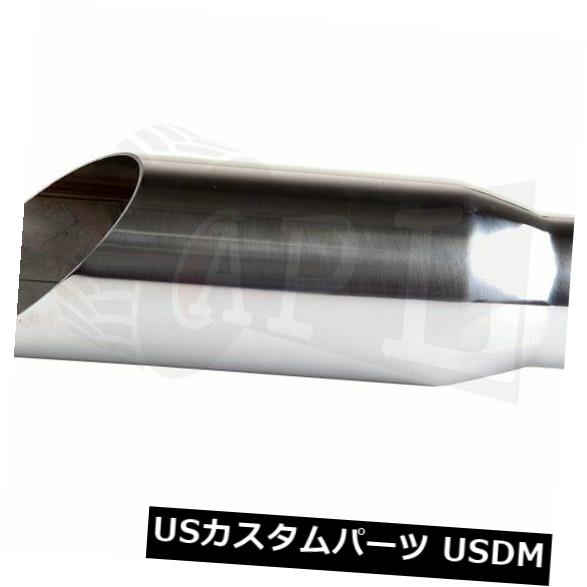 エキゾーストチップステンレス2.5 "インレット/ 3.5"アウトレット/ 12 "ロングアングルカット溶接 の通販は