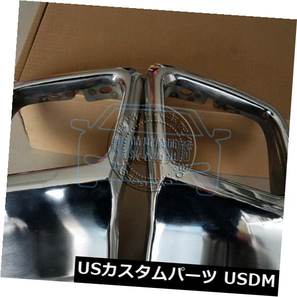 2012-2018レンジローバーEvoqueに適合した2x車後部バンパー排気チップパイプシルバー