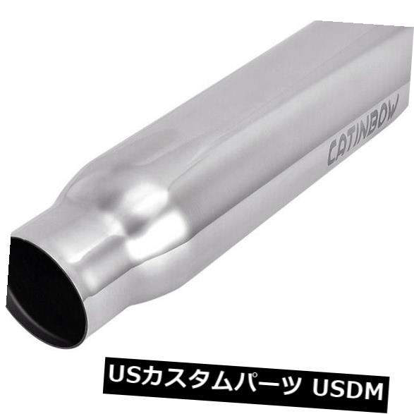 新しいステンレススチール製排気チップアングルカット-2.25 "インレット-3"アウトレット-12 "長 の通販は