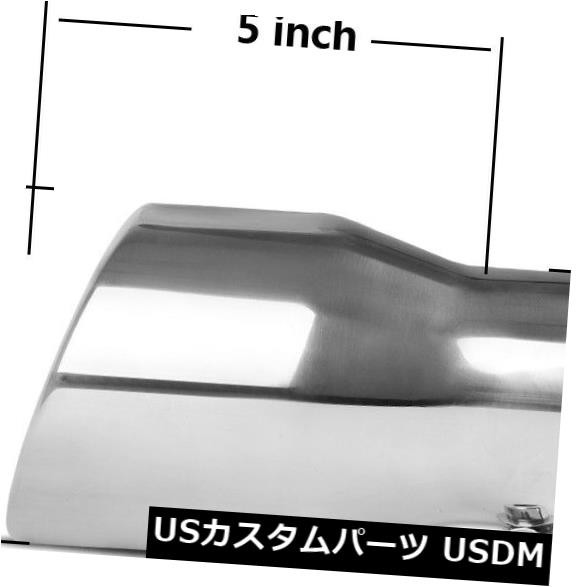 ペア2.5 "イン3.5"アウト6 "ロングマフラーエキゾーストチップダブルレイヤーステンレススチール の通販は