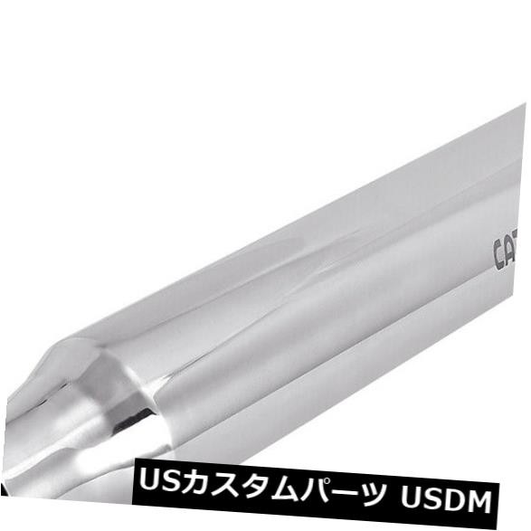 ステンレススチールシルバーエキゾーストチップアングルカット2.5 "インレット3.5"アウトレット18 "長さ の通販は