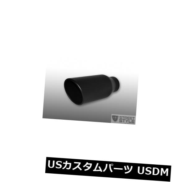 ブラックパウダーコーティングされた溶接式テールパイプ排気チップ4 