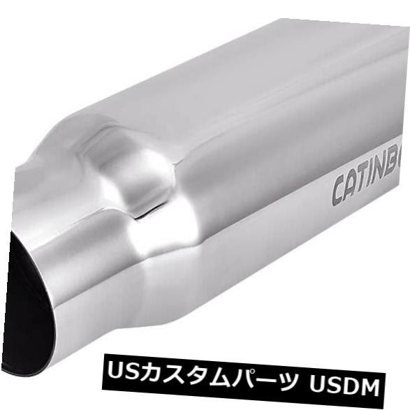 ステンレススチール製エキゾーストチップロールエッジアングルカット3 "インレット4"アウトレット12 "ロング の通販は