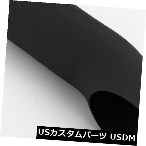マットブラック2.25 "インレットターンダウンエキゾーストチップ3"アウトレットストレートカットラウンド の通販は