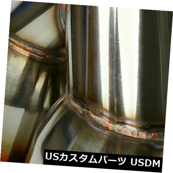 2.5 "イン3.5"アウトポリッシュドステンレスブルーバーントシングルレイヤースラントエキゾーストチップ の通販は