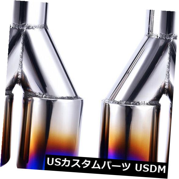 ペア排気口ダブルバレルブルースラントロール2.25 "インレット3"アウトレット9 "ロング の通販は 29,700円