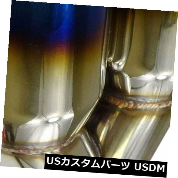 2.5 "イン3.5"アウトステンレスポリッシュブルーバーントデュオレイヤーストレートエキゾーストチップ の通販は