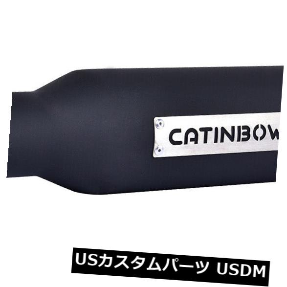 ブラックステンレススチール製エキゾーストチップアングルカット2.5 "インレット-4"アウトレット-12 "ロング の通販は