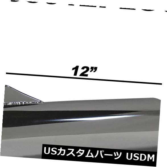 2.5 "インレットエキゾーストチップ3"逃げ道12 "ロングウィキッドフローガンチップステンレス鋼