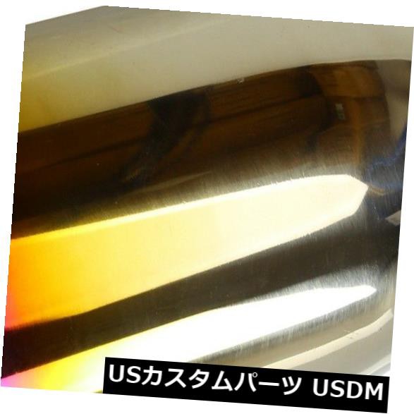 2.5 "イン3.5"アウトブルーバーントエキゾーストデュオレイヤーチップポリッシュドステンレススチール の通販は