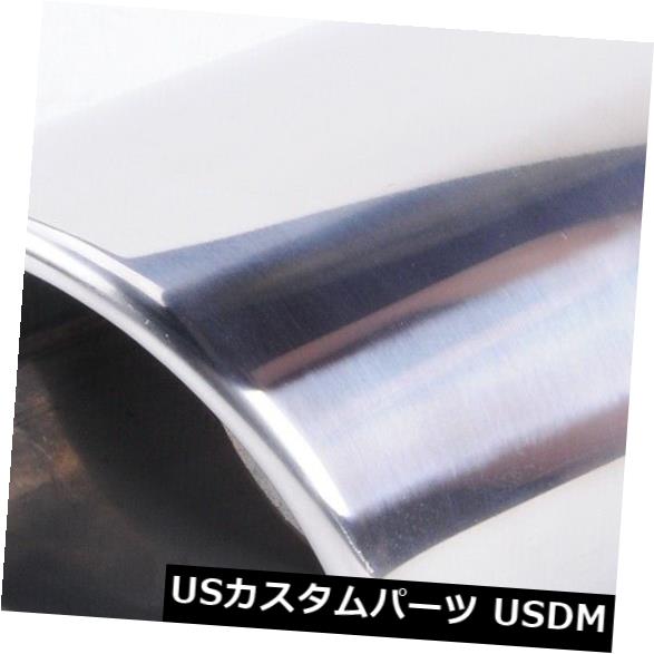 GLFユニバーサルカーオーバルステンレススチールエキゾーストマフラーテールパイプチップインレット88mm の通販は 24,367円