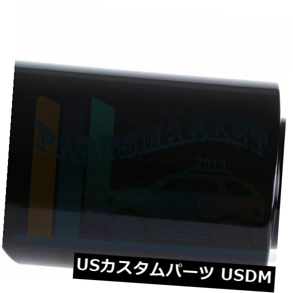 エキゾーストチップ5 "インレット8"逃げ道15 "ロングステンレススチールボルトオンブラック