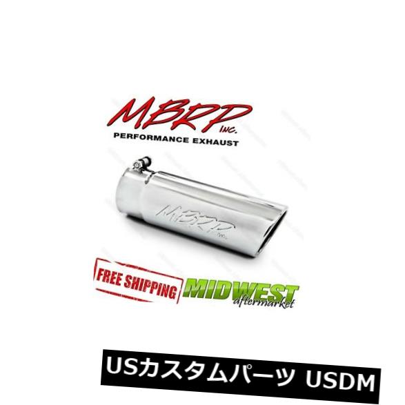 T5112 MBRPステンレススチール製排気チップアングルロールエンド3 1/2
