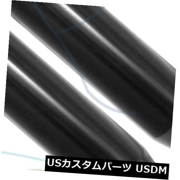 J4718ACKペアブラックステンレストラックエキゾーストチップ2.25 