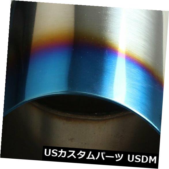 2個2.5 "In 4" Outポリッシュドステンレスブルーバーントエキゾーストシングルレイヤースラントチップ