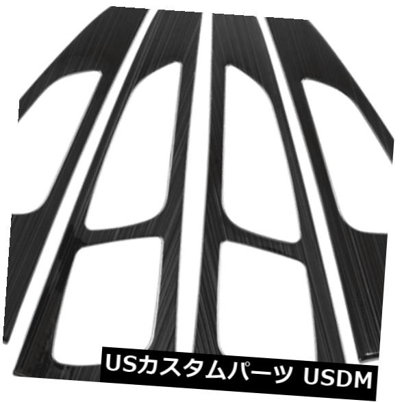 アウディA6 2012-2018のブラックチタンインテリアドアハンドルボウルパネルカバートリム 