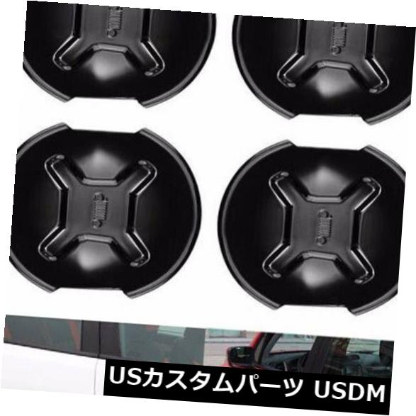 ジープレネゲード2015-2018アクセサリー用の黒い車のドアハンドルカバーボウルトリム