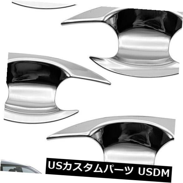 三菱Xpander 2018 19ボウルインサートドアハンドルカバークロームに適合