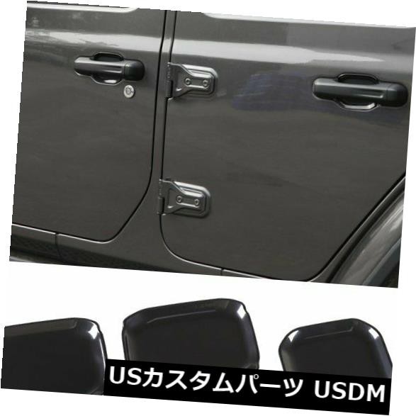 2018ジープラングラーJL 4ドア用黒ABS車外装ドアハンドルボウルカバー の通販は