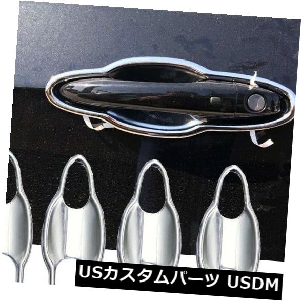 ジープコンパス2017-2019の車のドアハンドルボウルフレームカバーステッカーABSクロム の通販は