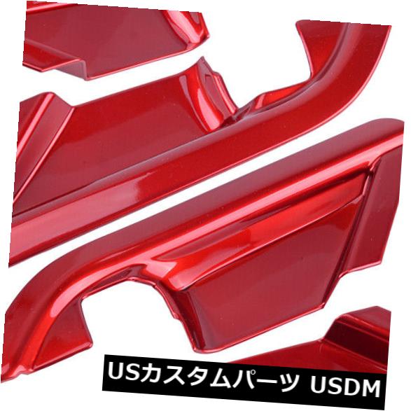 トヨタカムリ18-19のための4pcs / Setの赤い内部ドアハンドルボウルカバートリムの装飾 の通販は
