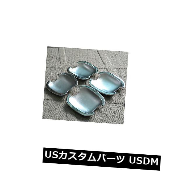 スバルフォレスター2009-2012用ABSクローム車のドアハンドルボウルカバートリム4pcs 