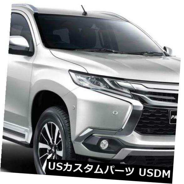 Mitsubishi Montero Pajero Sport 2015-2019に合う黒いドアハンドルボウルカバー 