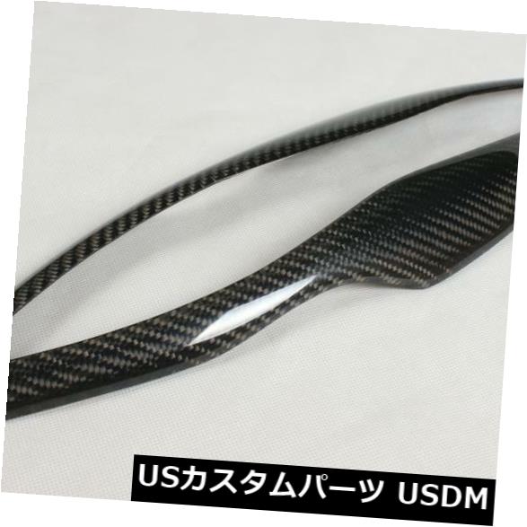 BMW E90 328 330セダン05-08用カーボンファイバーまぶた眉毛ヘッドライトカバーセット の通販は