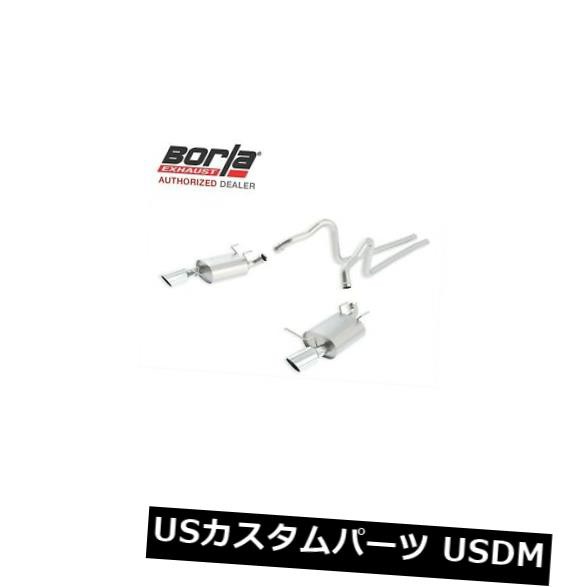 BORLA 140398キャットバックエキゾーストシステムATAK 2011-2014フォードマスタング3.7L V6 2DR の通販は