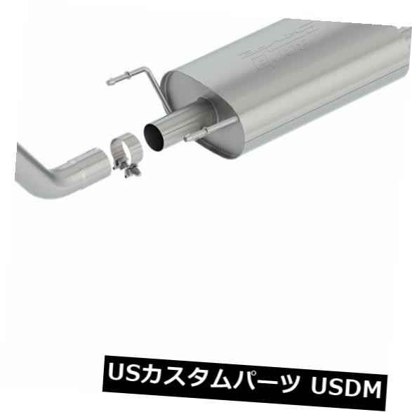 タコマ16-18 3.5L AT 4DRショートベッド用ブラッククロームチップ付きBorla Catbackエキゾースト の通販は