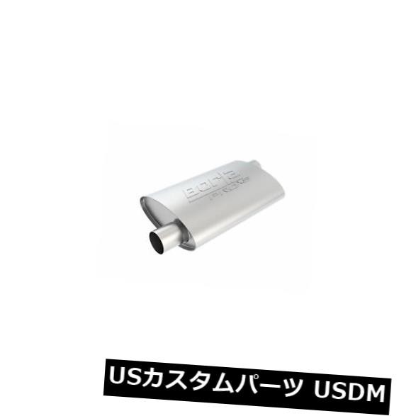 Borla 40351 Pro-XS 2.25inチューブ14in x 4in x 9.5inオーバルオフセット/オフセットマフラー の通販は