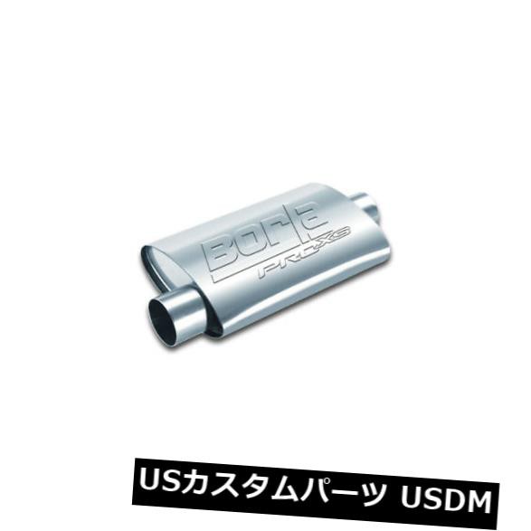 Borla 40344 Pro-XS 2inチューブ14in x 4in x 9.5inオーバルセンター/オフセットマフラー の通販は