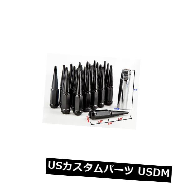 14mmX1.5 AodHan XT110ブラックスパイクラグナット（キー付き24ラグナットのセット） の通販は