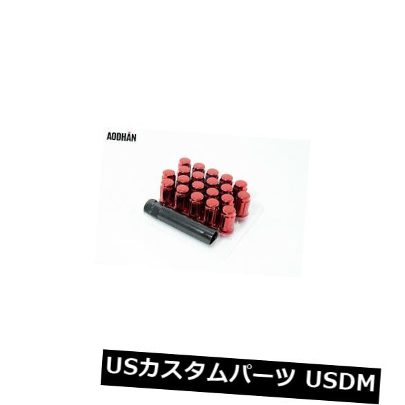 20ピースAodhan Spl35 12X1.5ラグナットレッドスプラインフィットシビックSiマツダ3 6 Rx7 Rx8 の通販は 23,100円