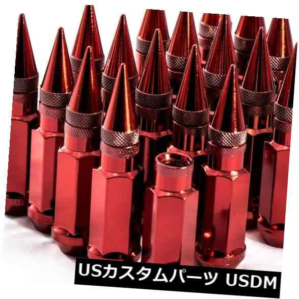 92mm AodHan XT92 12X1.25スチールレッドスパイクラグナットフィットスバルレガシィWrx Brz の通販は