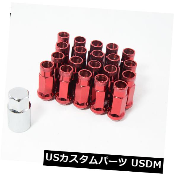 Ni~様 12X1.5 20pcsレッドアオダンXt51オープンラグナットフィット
