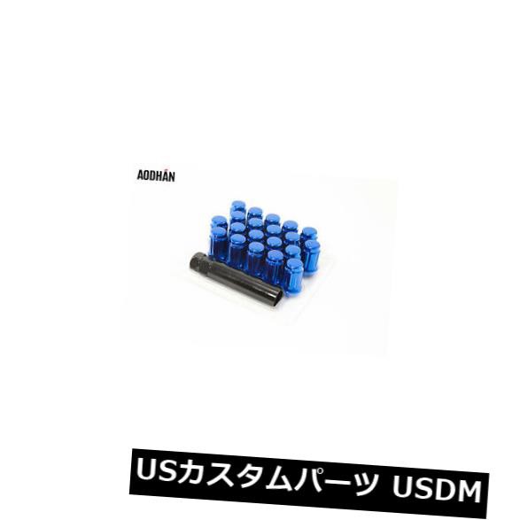 20個入りキーAodhan Spl35 12X1.25ラグナットWキー| コーンシート| クローズドエンド| 青い の通販は