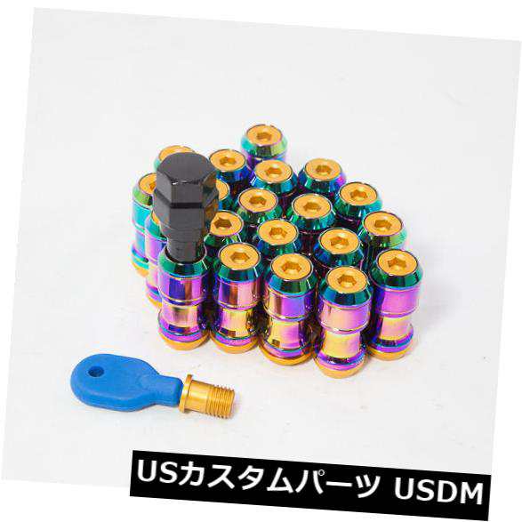 20Pc 12X1.25 Aodhan Xt45 45Mmチューナースチールネオクロームラグナットクローズエンド延長