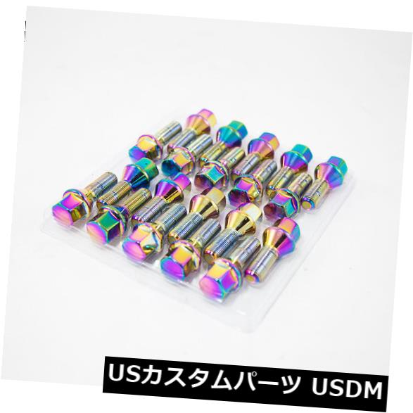 20Pc 12X1.25 Aodhan Lb55 28MmラグボルトNeo Chrome Fitジープチェロキー緯度