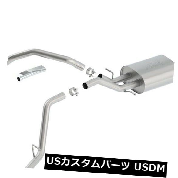 Borla 140536BC SタイプキャットバックエキゾーストシステムはSierra 1500 Silverado 1500に適合